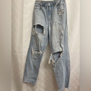 American eagle distressed mom jeans